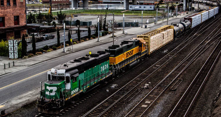 Train in Spokane, Washington